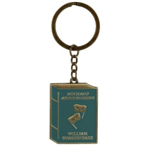 KEYWS04 Keyring Metal - Shakespeare, Much Ado About Nothing